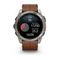 Умные часы Garmin Fenix 8, 51 мм, AMOLED, Sapphire bare Titanium, black with chestnut leather band plus graphite silicone band