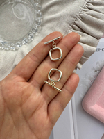 Тогл квадратный для украшений 13,5мм (уценка)