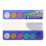Акварель Луч перламутровая, 6 цветов, без кисти, пластик. упаковка