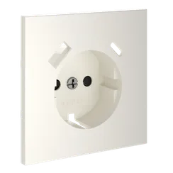 Накладка для розетки с заземлением и защитными шторками, с USB A+C, S70 (хлопок)