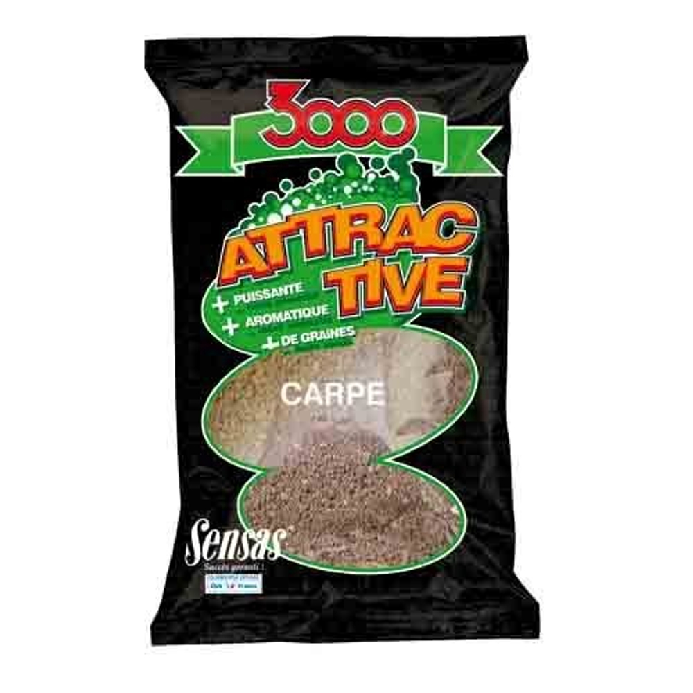 Прикормка Sensas 3000 ATTRACTIVE Carp 1кг