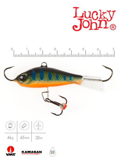 Балансир Lucky John BALTIC 6 с тр. 60мм/103 блистер