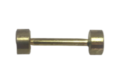 Ручкодержатель гантелька 35мм (d-10мм), золото