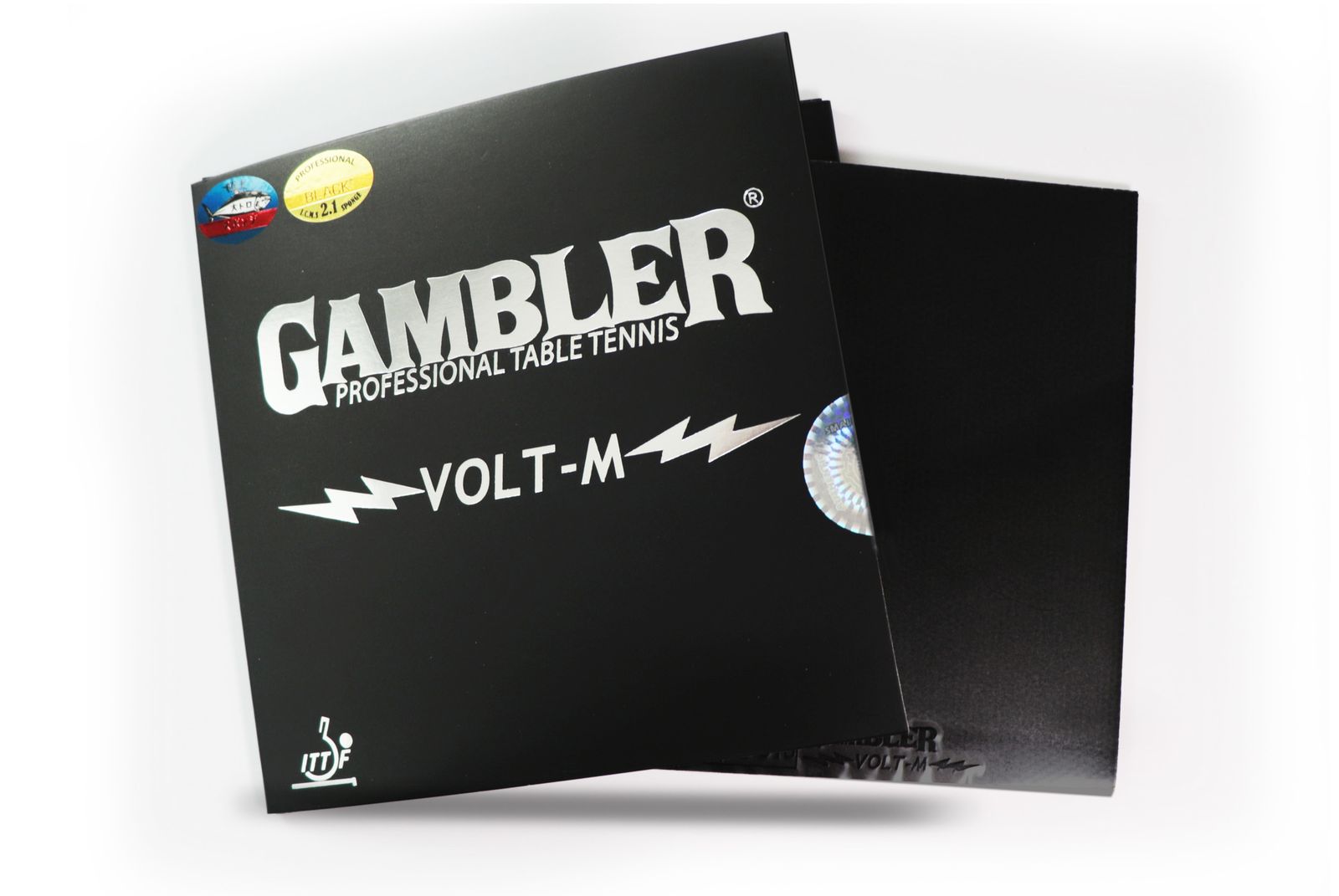 Накладка для ракетки GAMBLER VOLT M HARD 2.1MM BLACK фото №6