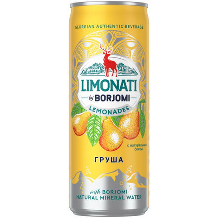 Лимонад Borjomi Груша 0,33 л ж\б