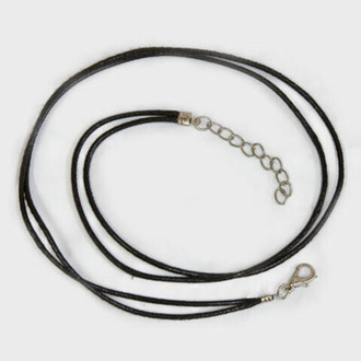 "Zlatka" Шнур плетеный с замком JZ-010 45 см 1.5 мм №01 чёрный