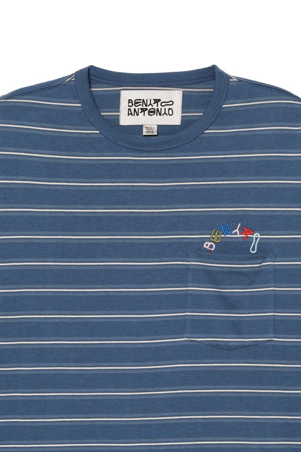 ZARA X BENITO ANTONIO ФУТБОЛКА С ВЫШИВКОЙ, СИНИЙ