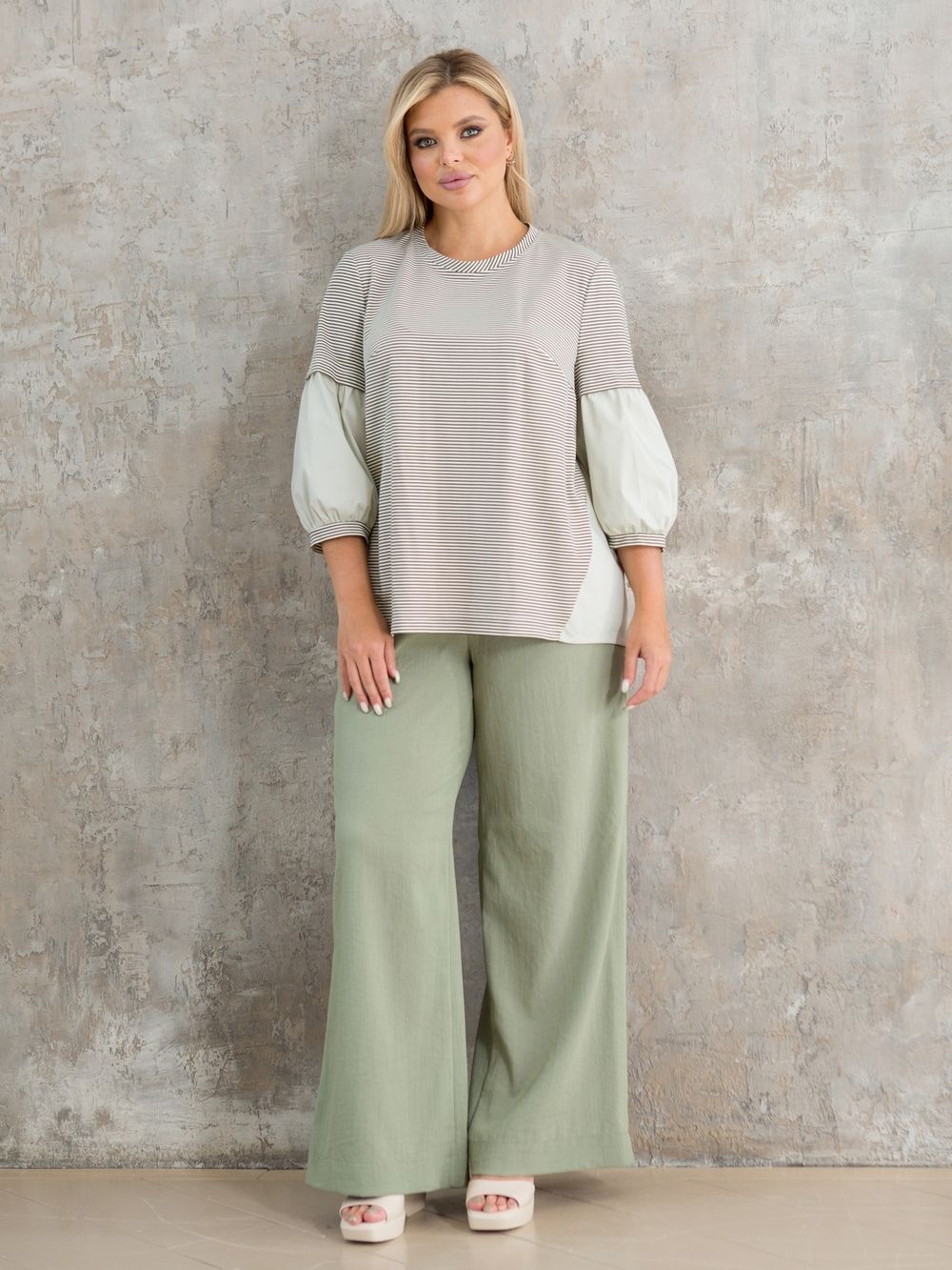 Брюки 1315 хаки Novita (Акция)