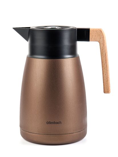 Термос-кувшин 1000 мл. со стеклянной колбой Ofenbach NB 101327 пластиковый корпус