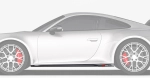 Карбоновые боковые юбки для PORSCHE 911 992.2 CARRERA 2025+