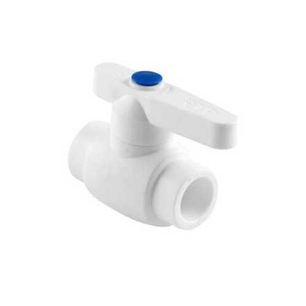 Кран шаровой стандартный проход PPR 25,  белый, РТП (25958)