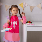 Фартук для творчества на завязках. Зайка