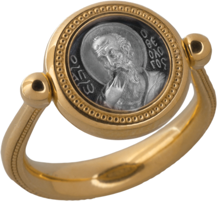 Перстень с иконой «СВЯТОЙ АПОСТОЛ ИОАНН БОГОСЛОВ В МОЛЧАНИИ»