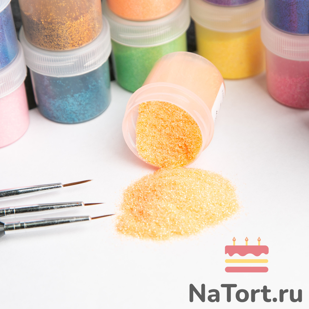 Блестки декоративные «Оранжевый» 10 гр