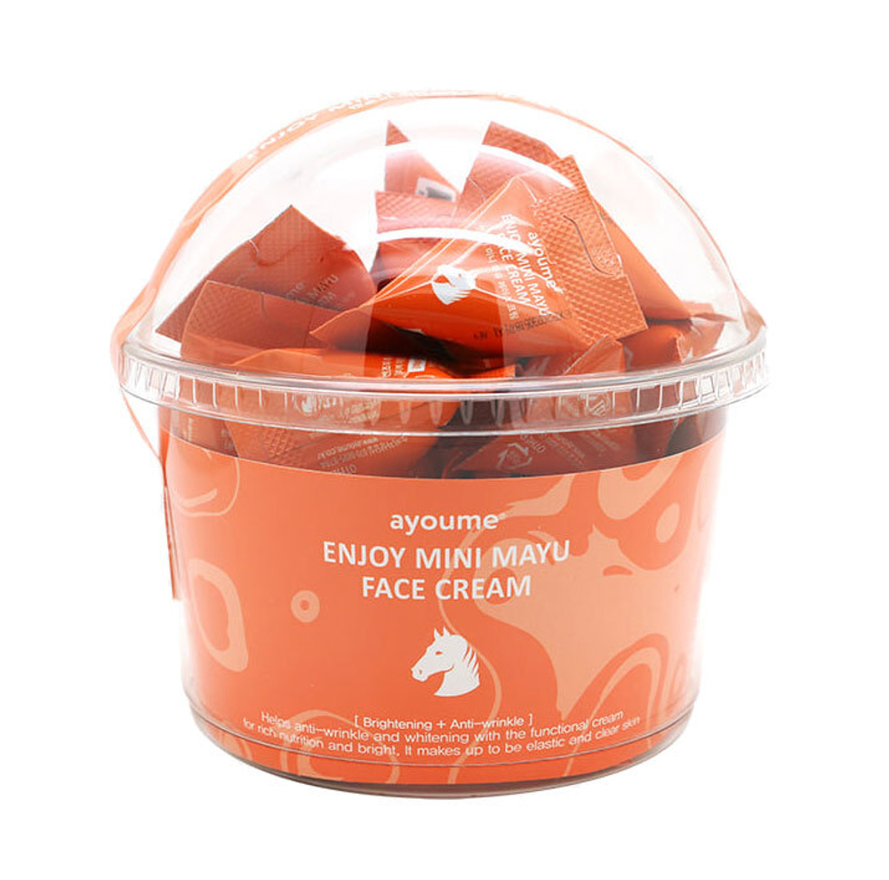 Крем для лица с лошадиным жиром Ayoume Enjoy Mini Mayu Face Cream 3 г