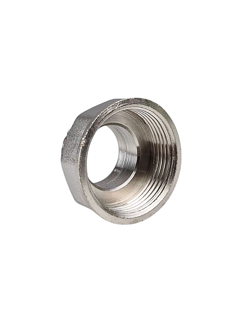 Переходник, латунь, внутренняя/наружная резьба 1 1/4"х1", никель, RTP