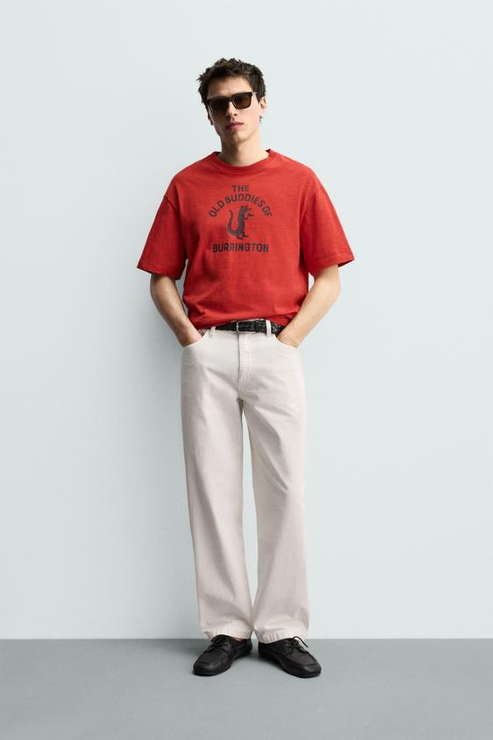ZARA ДЖИНСЫ RELAXED FIT, БЕЛЫЙ