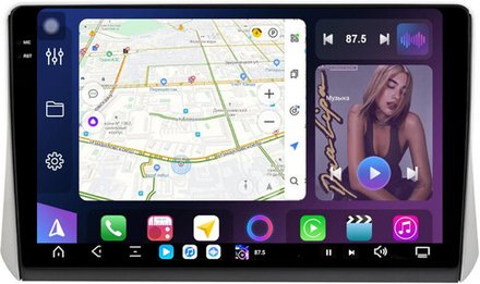 Магнитола для Mitsubishi Xpander, Xpander Cross - FarCar GX10-7863-10 монитор 10.36" 2K QLED на Android 14, TS20, 6+128Гб, CarPlay, 4G SIM-слот