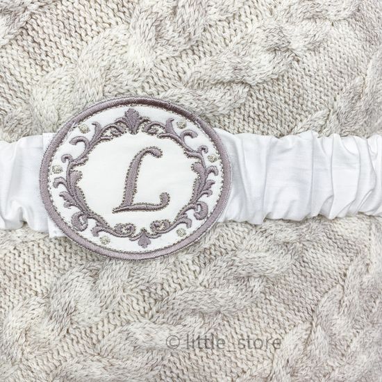 Конверт-одеяло "Косички" жемчужный