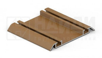 Направляющая нижняя двухполозная (1950мм) Вишня