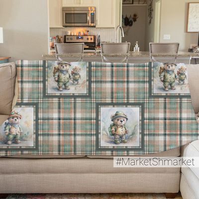 Пеленка муслиновая с принтом 