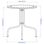 LÄCKÖ Стол + 2 стула ИКЕА