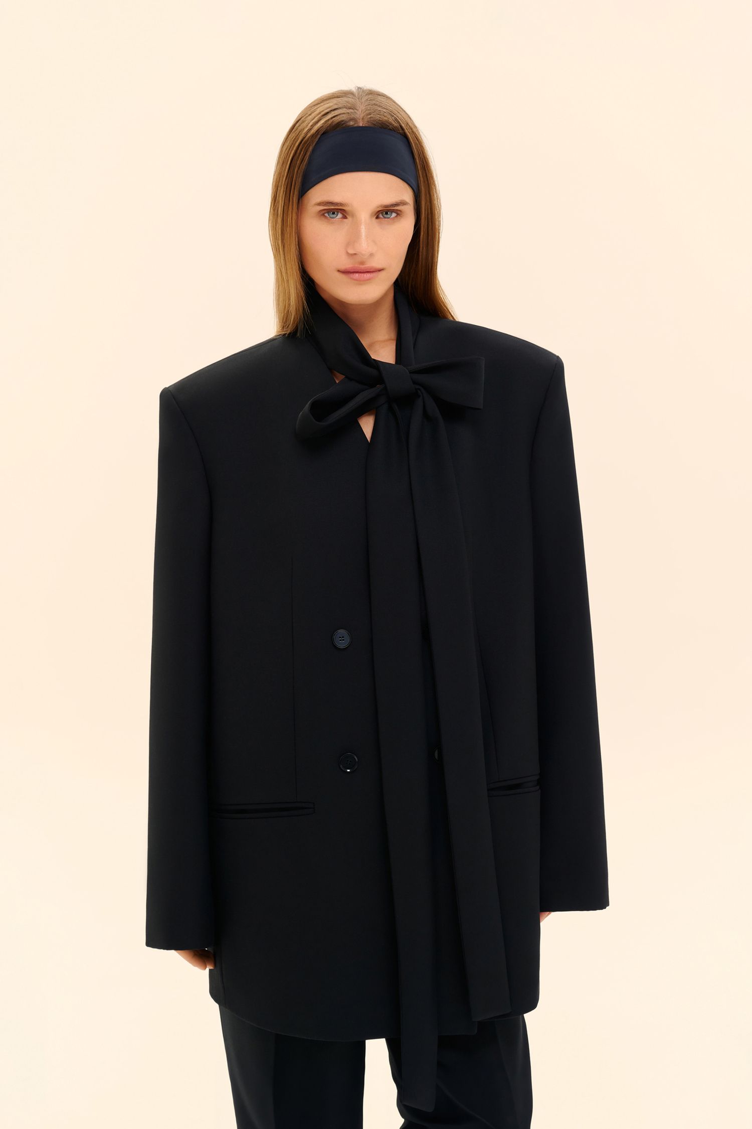 Повязка на голову (Бриджит), черная