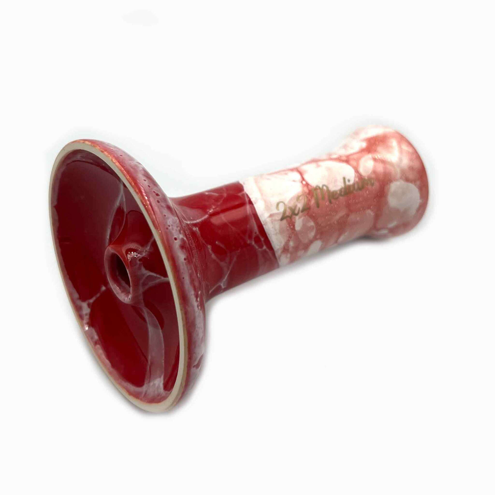 Чаша 2x2 - Medium Red & White Mramor