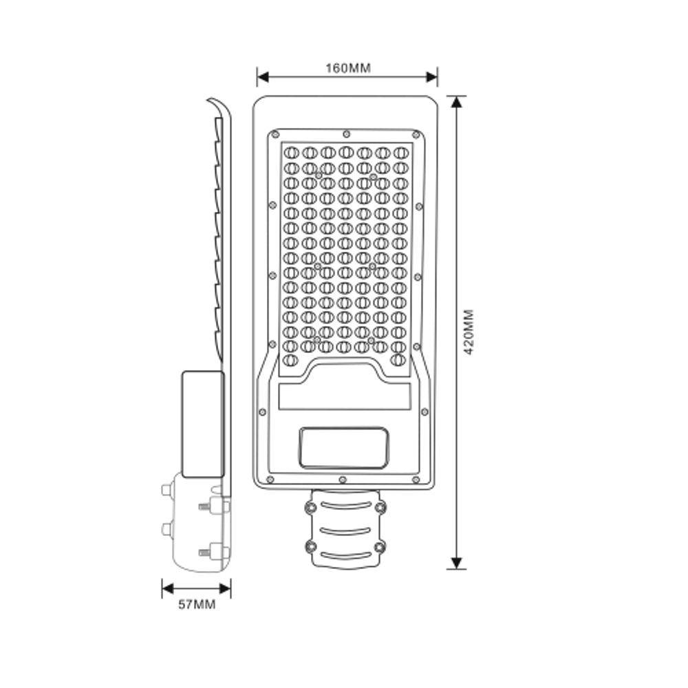 Светильник уличный светодиодный ЭРА SPP-502-0-50K-080 80Вт 5000К IP65 КСС Ш