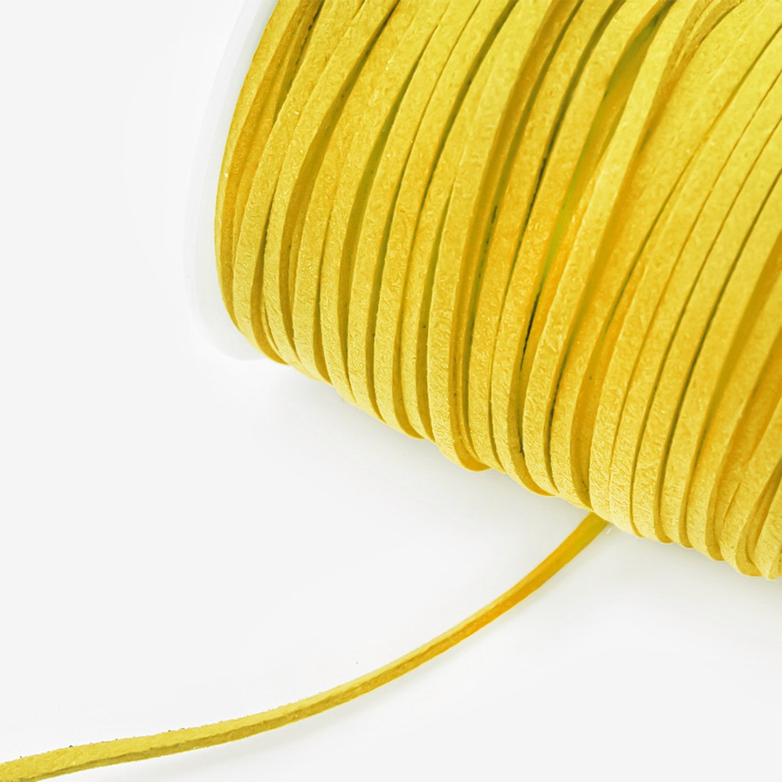 Шнур замшевый, 2мм, оттенок "Желтый"