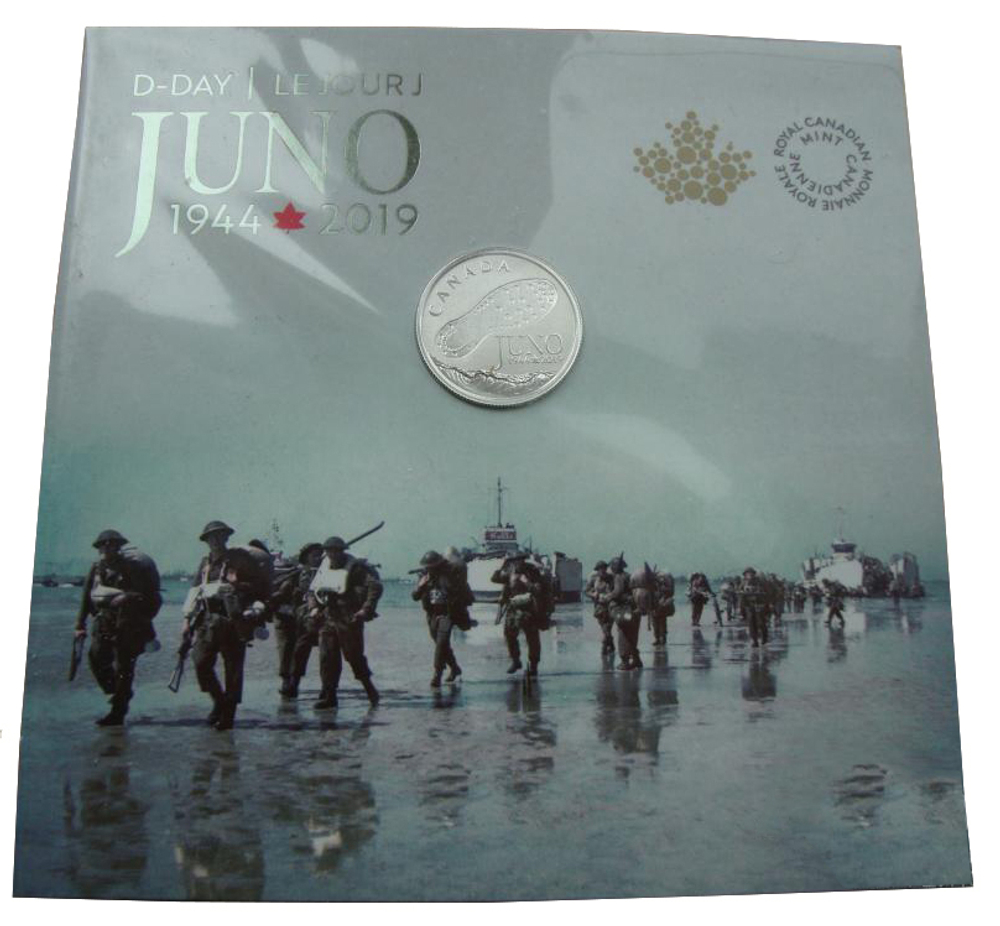 3 доллара. Высадка в Нормандии D-DAY 75 лет 1944-2019 Нормандская операция. 2019 год. в буклете