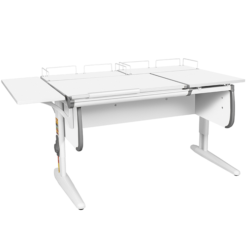 Растущая парта с задними и боковой полками Дэми СУТ 25-02-Б1 (1500×880 мм)