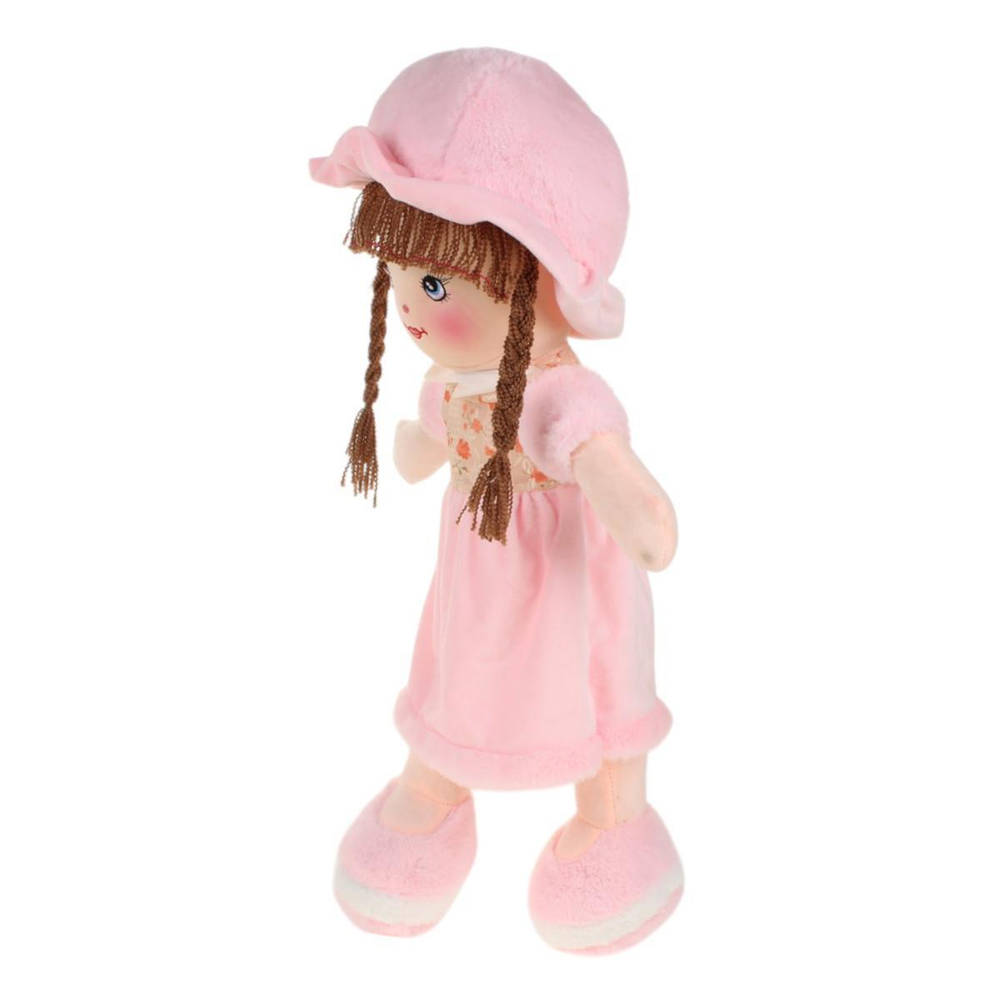 Кукла в платье с меховыми рукавами № 1 23x62x17см. (Hand)