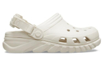 Crocs Duet Max Clog soft and comfortable all-match hole shoes for men and women the same white