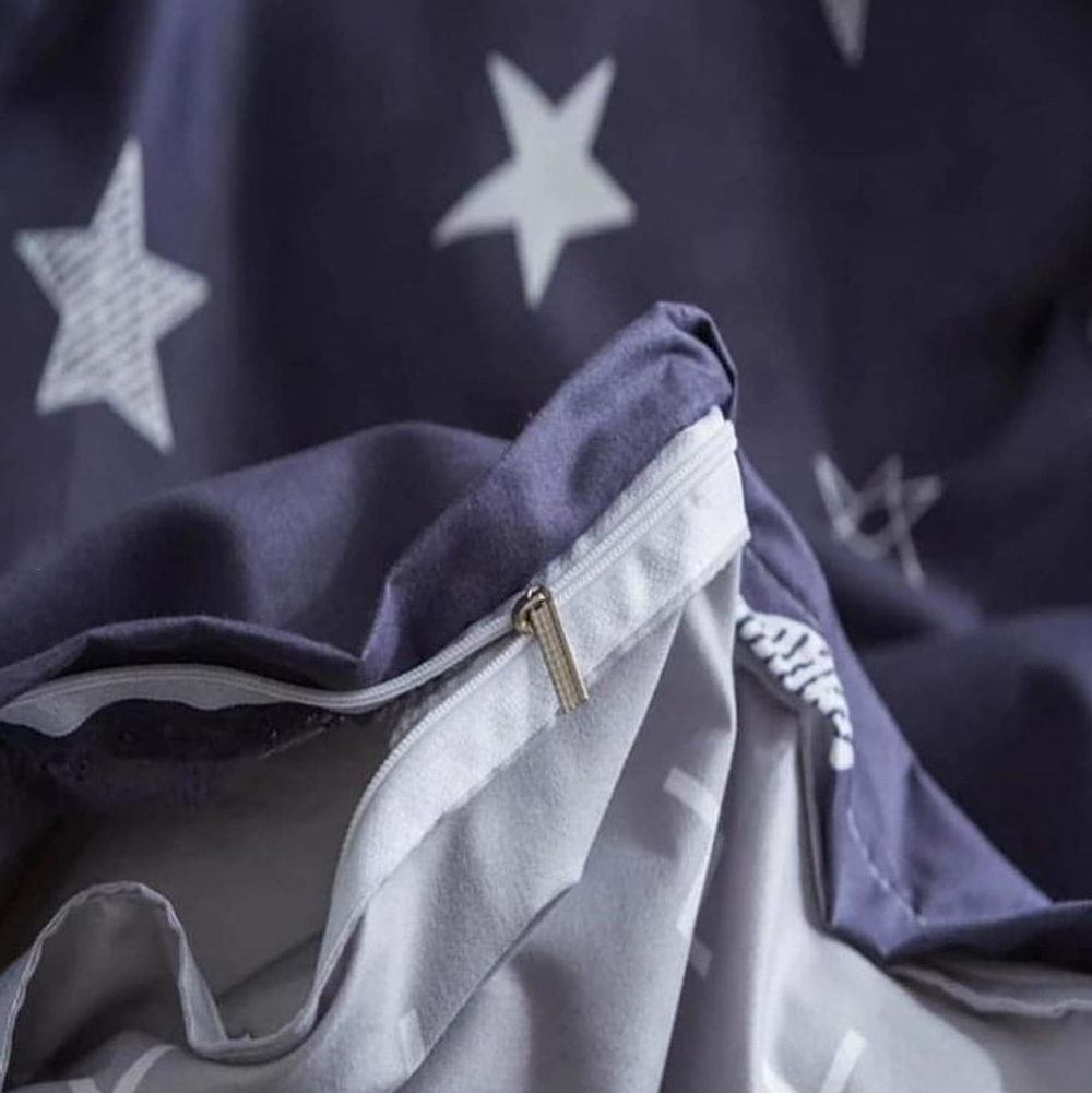 2-спальное постельное белье из сатина Звездочет