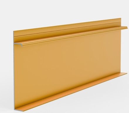 Плинтус скрытого монтажа Pro Design Universal 235 золото, 2700x14,5x100 мм
