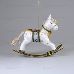 Ёлочная игрушка Лошадка-качалка