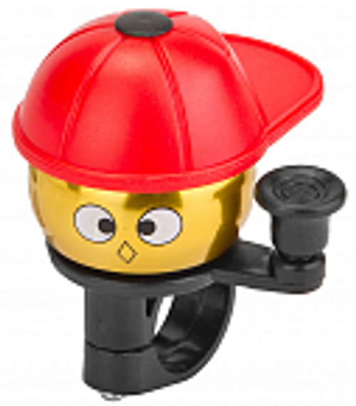 Звонок 10A-05 алюминий/пластик, красно-золотисто-чёрный "Кепка"