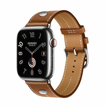 Apple Watch Series 9 Hermes 45mm ремешок Simple Tour Fauve