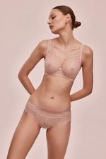 Бюстгальтер-бралетт Glow (Размер: 80C) (Цвет: пудровый)