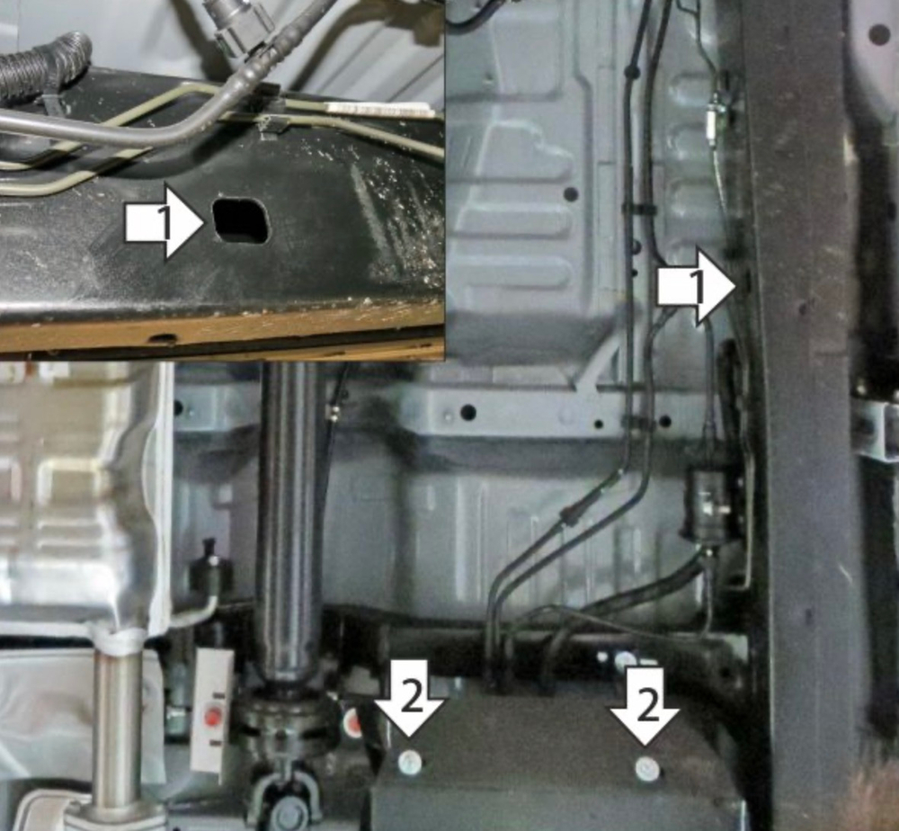 Усиленная защита топливного фильтра (2 мм, сталь) для JAC T8 2019-, Pro 2019- Motodor.78305