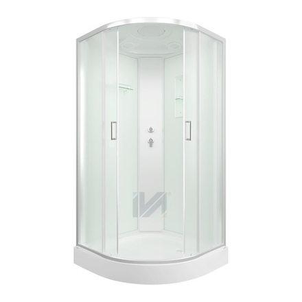 Душевая кабина  IVA SC09CM 900*900*2150 низкий поддон, светлое стекло
