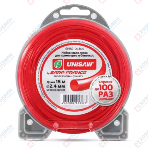 Леска Unisaw 2.4мм 15м круглая SPRO-07305