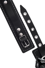 Кожаный ошейник-чокер с поводком