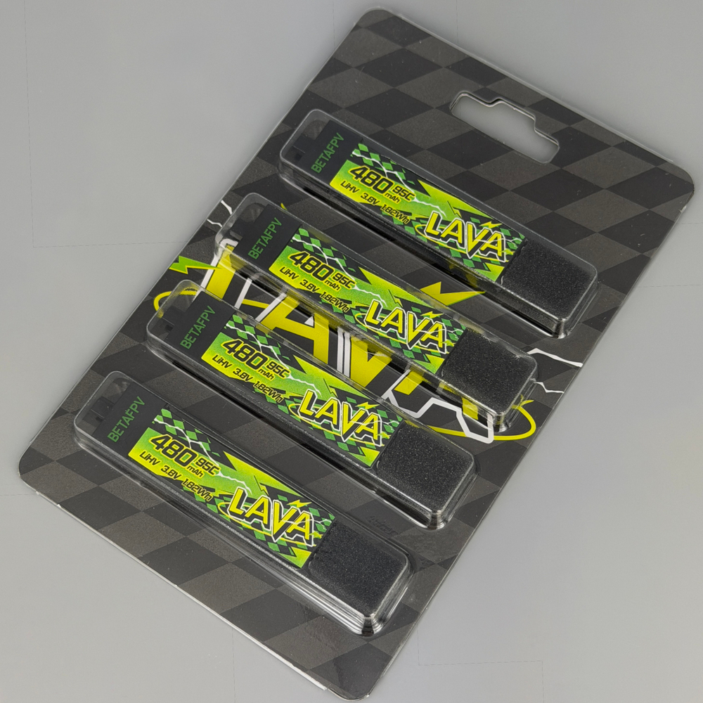 Аккумуляторы Betapv Lava2 1S 480mAh 95С 3.8V 4 шт.