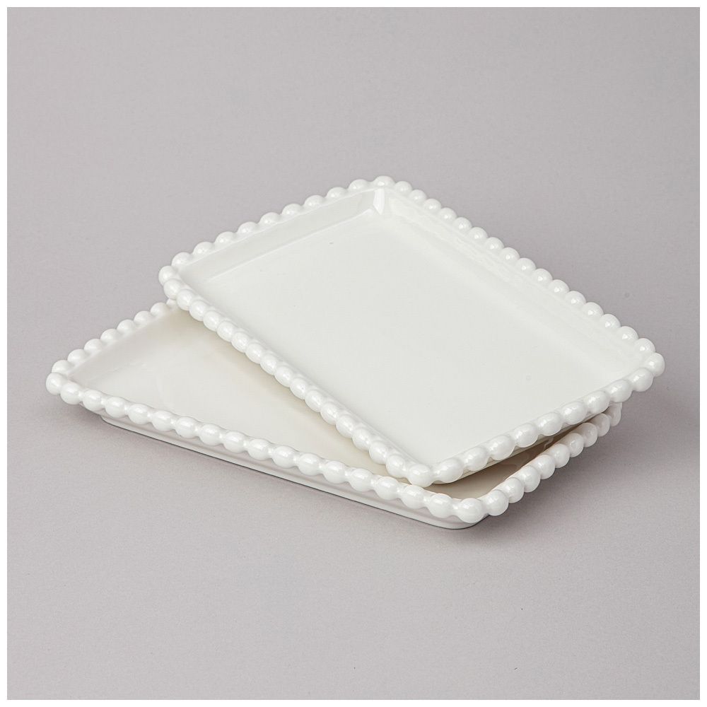 НАБОР БЛЮД LEFARD "PEARL" ПРЯМОУГ. 2 ШТ. 20*12*2 СМ (КОР=18НАБ.)