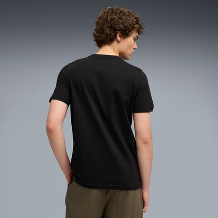 PUMA X SCUDERIA FERRARI МУЖСКАЯ ФУТБОЛКА SPORTSWEAR TONAL SHIELD, ЧЕРНЫЙ
