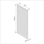 Панель для стен, 76х5х177, Эпларо, вешалка настенная, для балкона и прихожей, массив дерева, графит, Dipriz