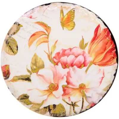 Подставка керамическая 16 см «Бабочка в цветах»