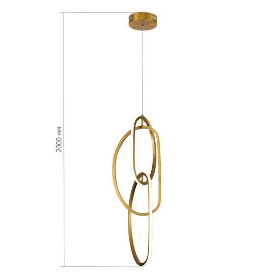 SL6505.213.42 Подвес ST-Luce Золотистый/Золотистый LED 1*42W 4000K ABRA